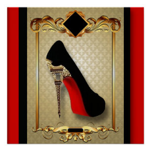 Paris High Heel Poster