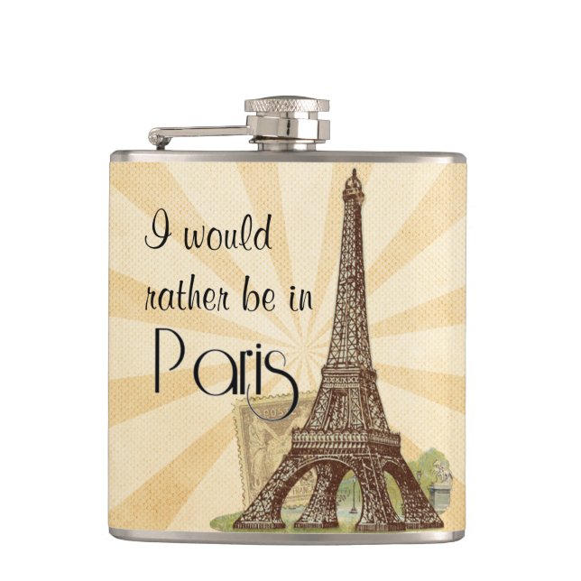 Paris Hip Flask Flachmann (Vorderseite)