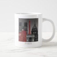 Paris Höhenunterschiede nach Nacht - Rot