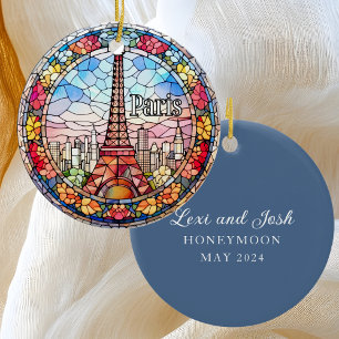 Paris Honeymoon Keramik Ornament