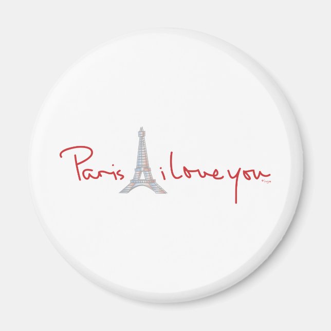 Paris I Liebe Magnet (Vorne)