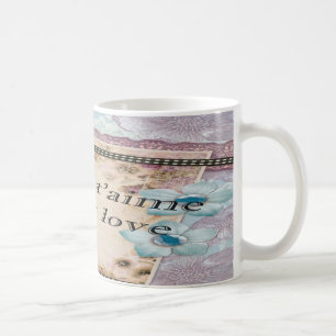 Paris Ich liebe dich Mein Schatz Vintage-Stil Kaffeetasse