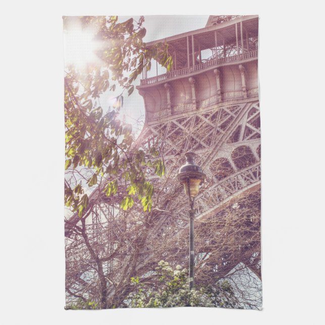 Paris im Frühjahr Handtuch (Vertikal)