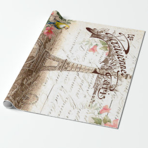 Paris im Frühling 60lb Decoupage Poster Geschenkpapier