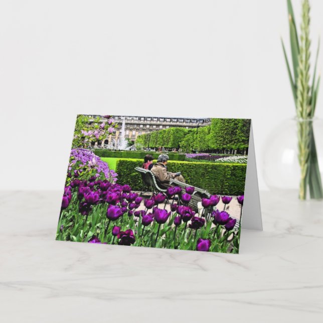 Paris im Frühling Karte (Vorderseite)