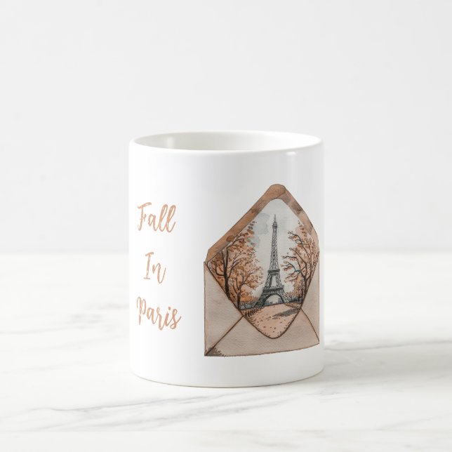 Paris im Herbst Eiffelturm Umschlag Kaffeetasse (Mittel)