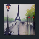 Paris im Regenmagneten Magnet<br><div class="desc">Paris im Regen</div>