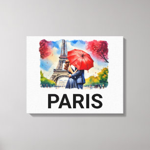 PARIS im Springtime Leinwanddruck