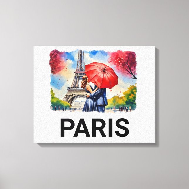 PARIS im Springtime Leinwanddruck (Vorderseite)