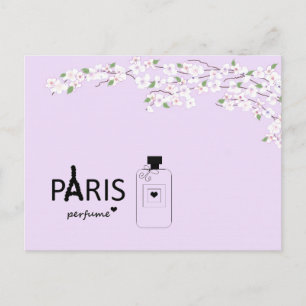Paris in Blütenpracht Postkarte