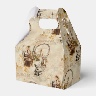 Paris in Brun Geschenkschachtel