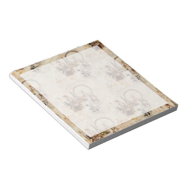 Paris in Brun Notizblock (angewinkelt)