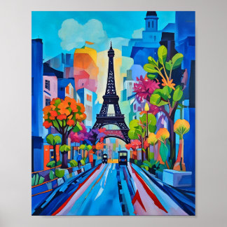 Paris in Color Print, Value Poster Paper (Matte)