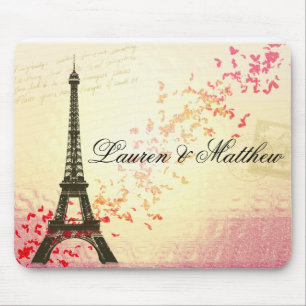 Paris in der Liebe - Eiffel-Turm Mousepad