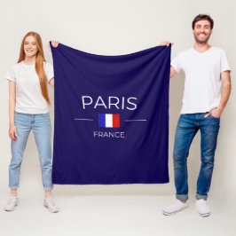 Paris in Frankreich Fleecedecke