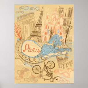 Paris in Frankreich Poster