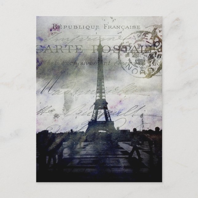 Paris in Lavender Postkarte (Vorderseite)