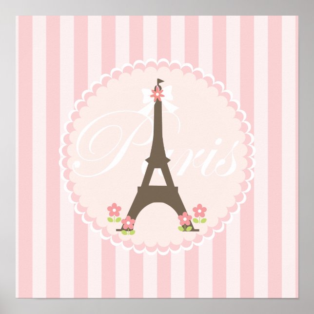 Paris in Spring Girly Poster (Vorne)