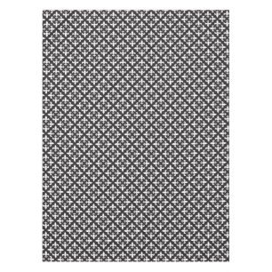 Paris Inspiriert Lilie Schwarz und Weiß Design Tischdecke