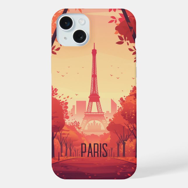 Paris iPhone 15 Plus Hülle (Rückseite)