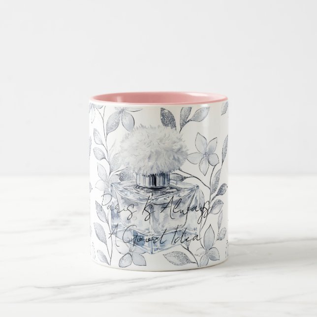 Paris is always a good idea perfume leaves zweifarbige tasse (Mittel)