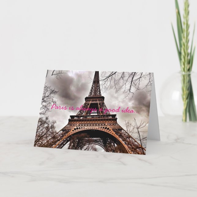 "Paris ist immer eine gute Idee" Anmerkungs-Karte Karte (Vorderseite)