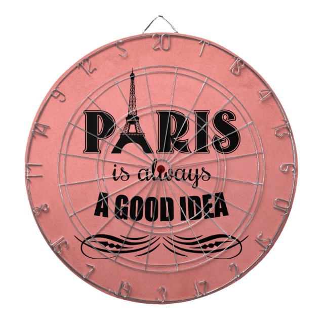 Paris ist immer eine gute Idee Dartscheibe (vorne)