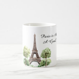 Paris ist immer eine gute Idee Eiffelturm Kaffeetasse