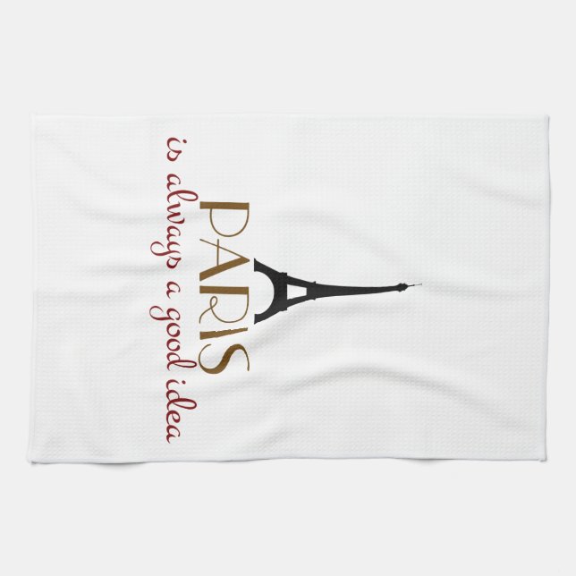 Paris ist immer eine gute Idee Handtuch (Horizontal)