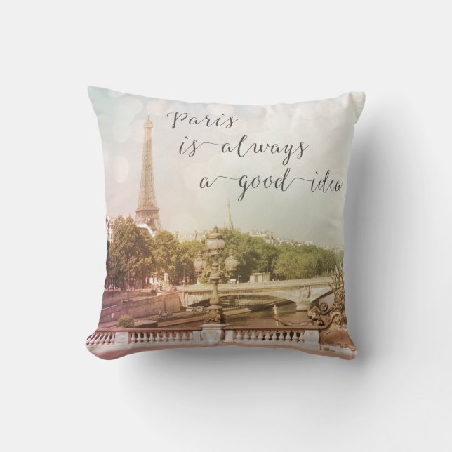 Paris ist immer eine gute Idee Kissen (Vorderseite)