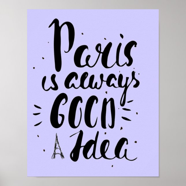 Paris ist immer eine gute Idee Poster (Vorne)