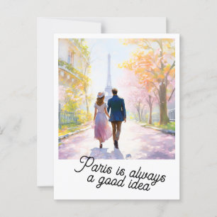 Paris ist immer eine gute Idee Postkarte