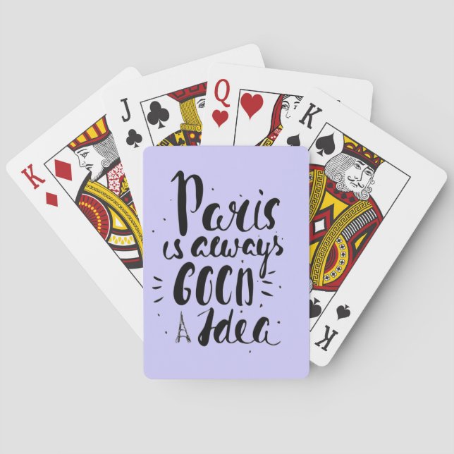 Paris ist immer eine gute Idee Spielkarten (Rückseite)