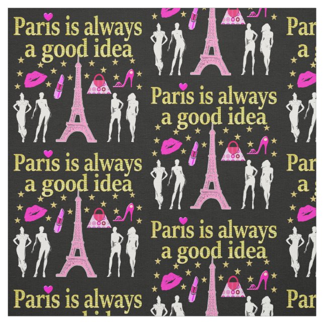 PARIS IST IMMER EINE GUTE IDEE STOFF (Muster)