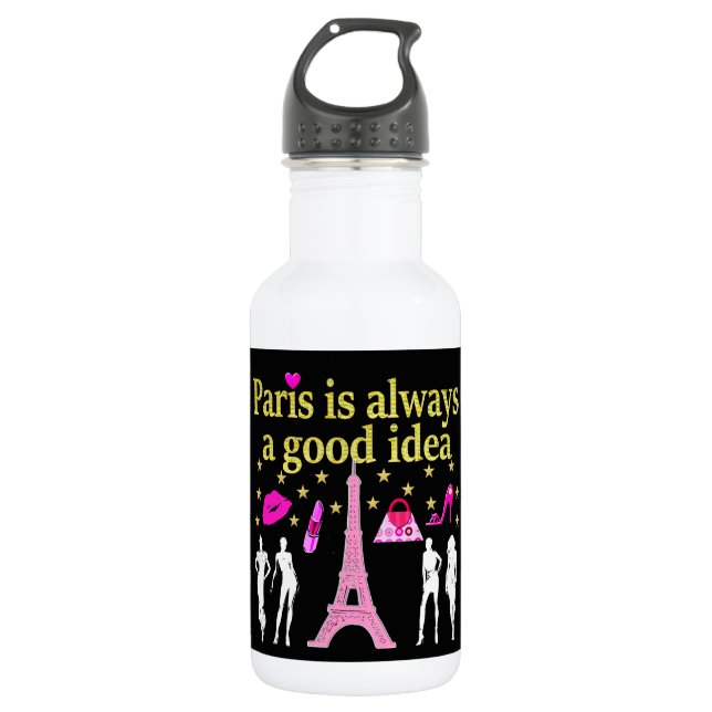 PARIS IST IMMER EINE GUTE IDEE TRINKFLASCHE (Vorderseite)