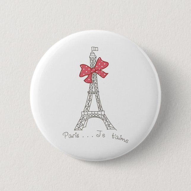 Paris… Je t'aime Button (Vorderseite)