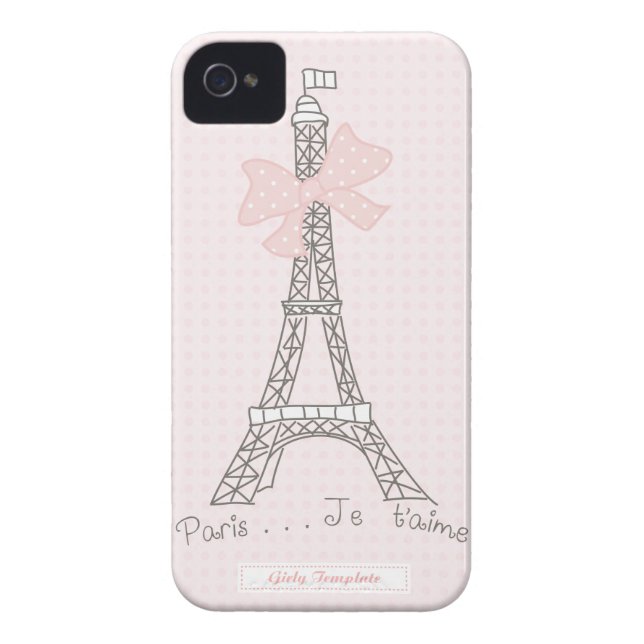 Paris je t'aime Fall Case-Mate iPhone Hülle (Rückseite)