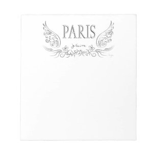 PARIS Je t'aime (ich liebe dich) Notizblock