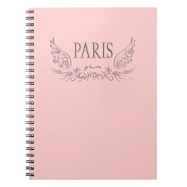 PARIS Je t'aime (in Liebe du) Notizblock (Vorderseite)