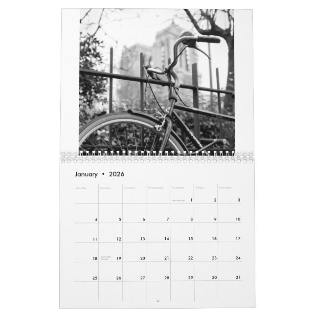 Paris, je t'aime! kalender (Jan 2026)