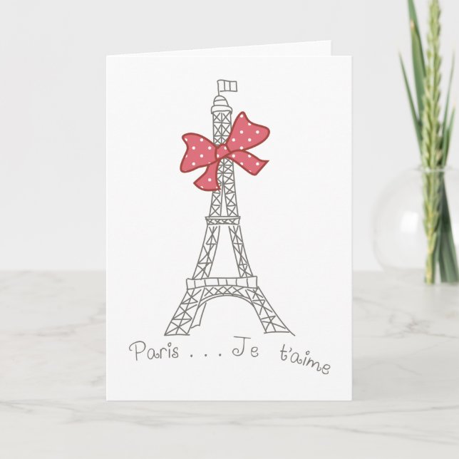 Paris... Je t'aime Karte (Vorderseite)