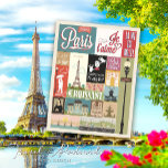 Paris Je T'aime Postkarte<br><div class="desc">Tauchen Sie mit unserer Vintagen Retro Bonjour Paris Travel Postcard in die reiche Geschichte und den pulsierenden Geist von Paris ein. Dieses wunderschön gestaltete Nostalgie-Stück von Mylini Design erweckt nicht nur das Wesen von Paris, sondern führt Sie auch auf eine Reise durch die Gedächtnisspur. In der Mitte des Gebäudes befindet...</div>