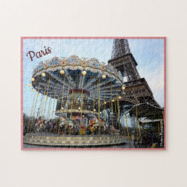 Paris-Karussell (u. Eiffelturm) mit Text