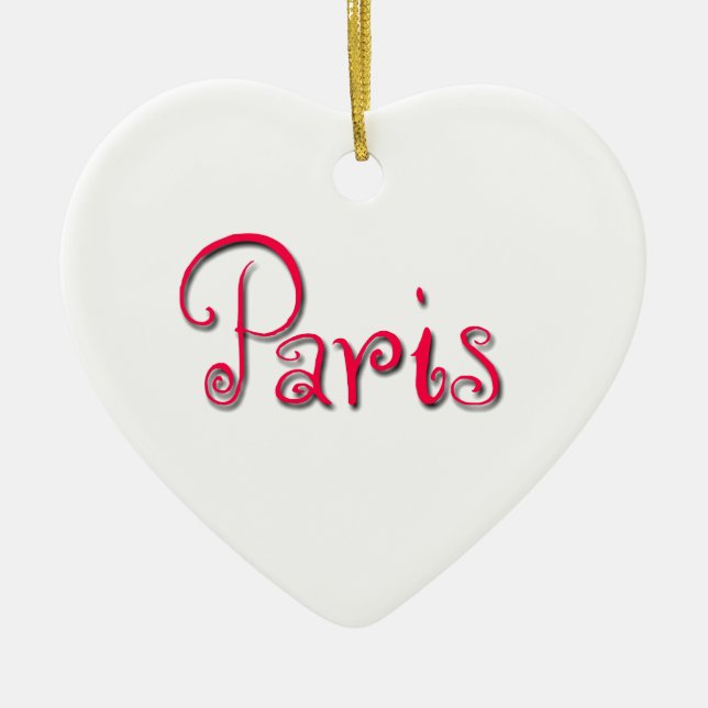Paris Keramik Ornament (Vorne)