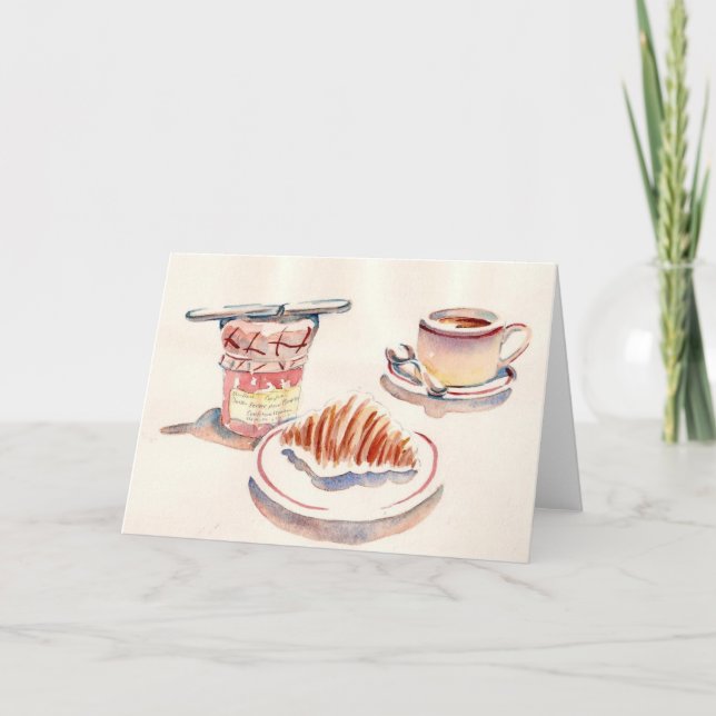 Paris kleiner Dejeuner Karte (Vorderseite)