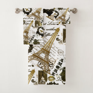 Paris: La-Ausflug Eiffel Badhandtuch Set