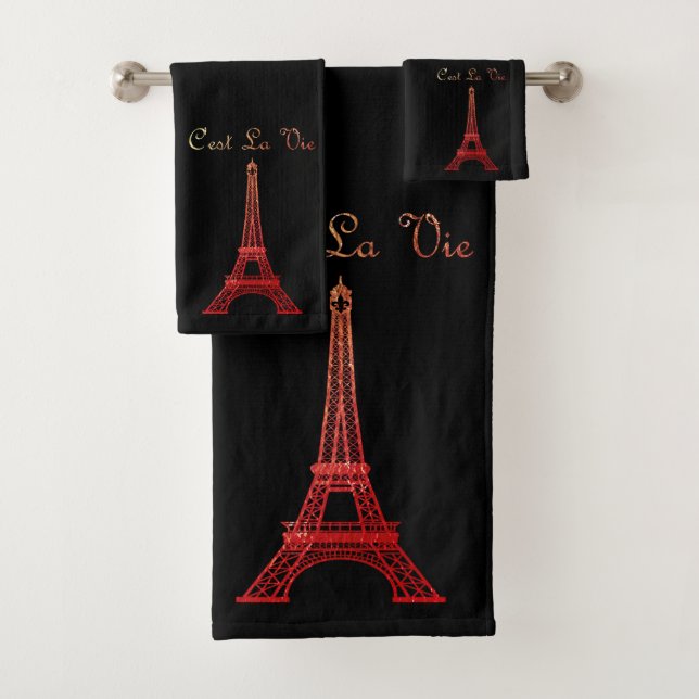 Paris: La Tour Eiffel Badhandtuch Set (Insitu)