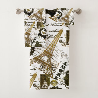 Paris: La Tour Eiffel Badhandtuch Set
