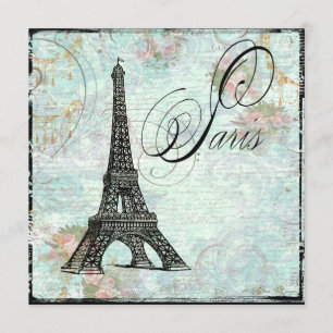 Paris La Tour Eiffel Eiffelturm Einladung