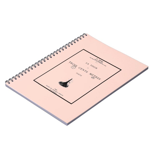 Paris La Tour Eiffel Eiffelturm Notizblock (Linke Seite)